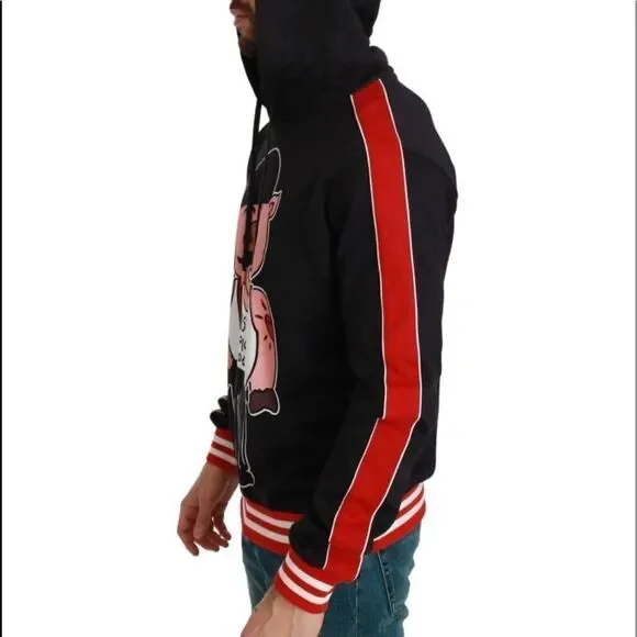 DOLCE & Gabbana SICILIANO PIG HOODIE Ltd Ed Collectors Scandal Dressy Sweatshirt - Picture 5 of 13